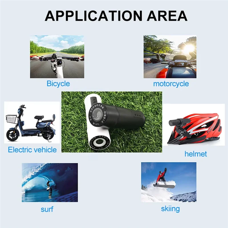 

1080P Wifi Waterproof Motorcycle Camera Dash Cam HD Action DVR Bicycle Motorcycle Car Video Recorder Casque Camera
