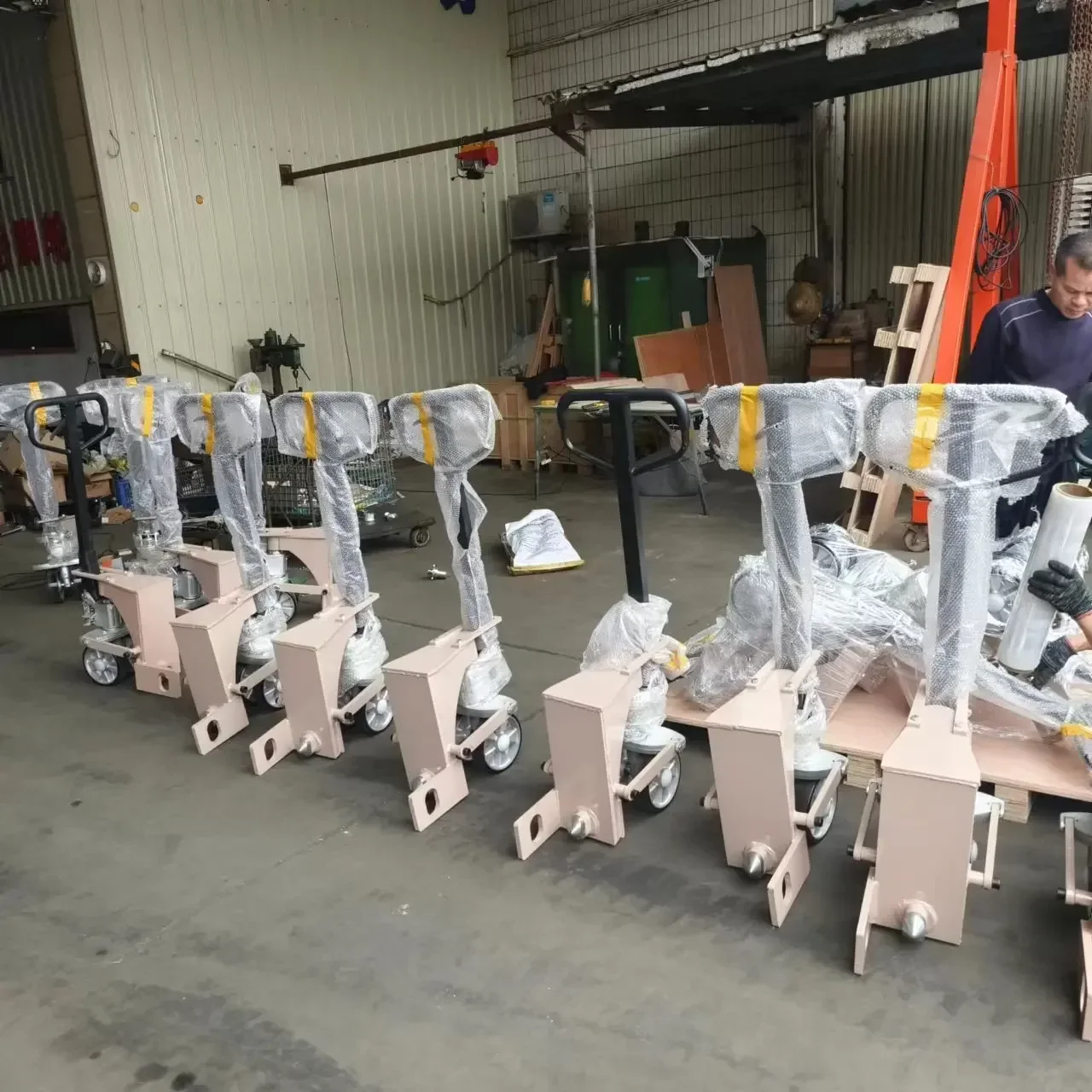 8000kgs Heavy Duty Hydraulic Lifting Container Caster Wheel