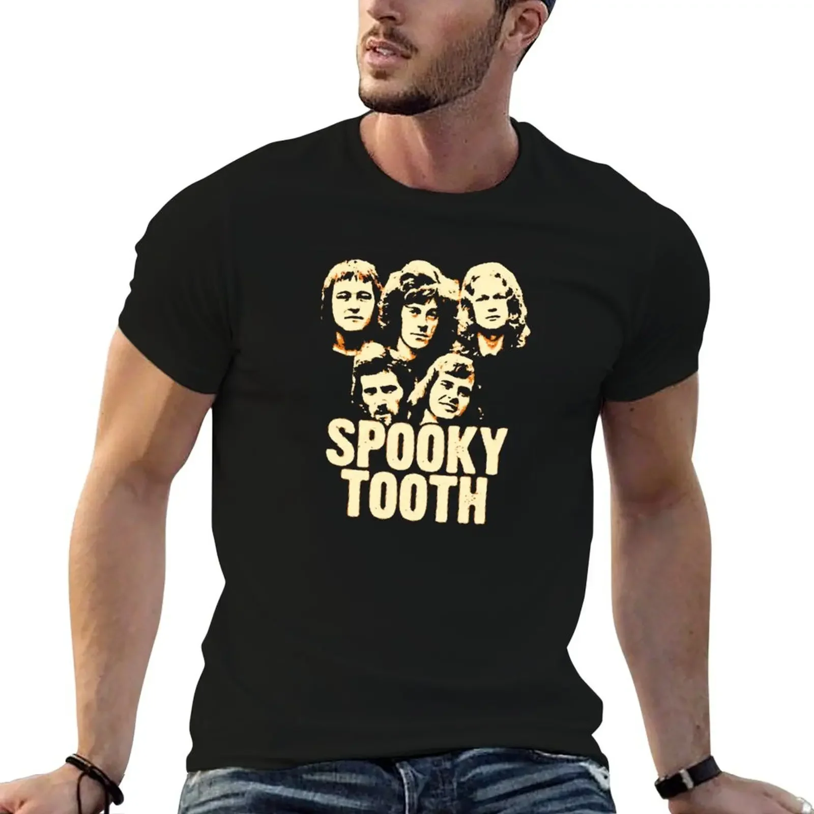 Spooky Tooth T-Shirt graphic t shirt vintage Short sleeve tee vintage t shirts mens graphic t-shirts hip hop