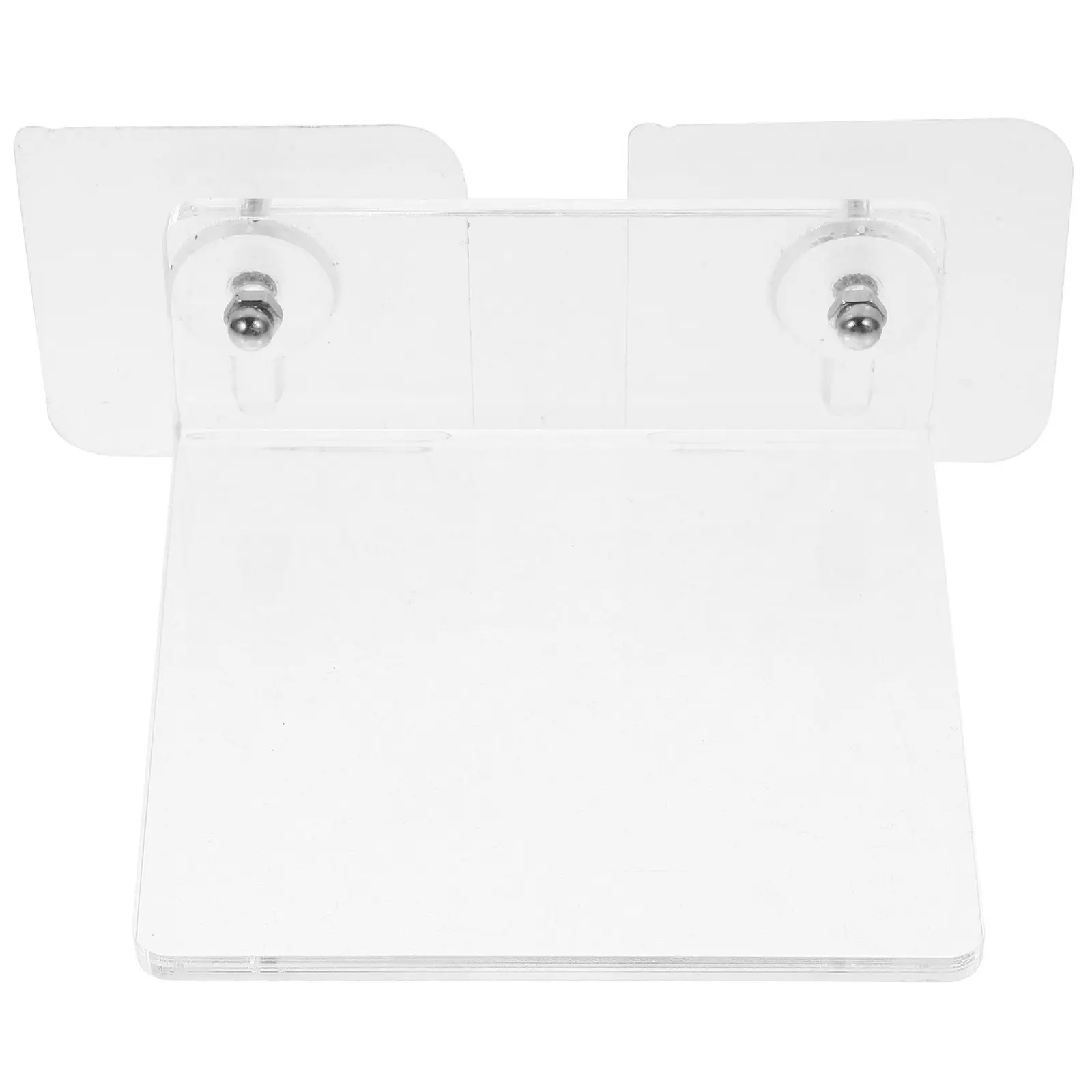 Acrylic Floating Shelf Bathroom Wall Storage Rack Punch Free Organizer Holder for Toothbrush Toothpaste Cups
