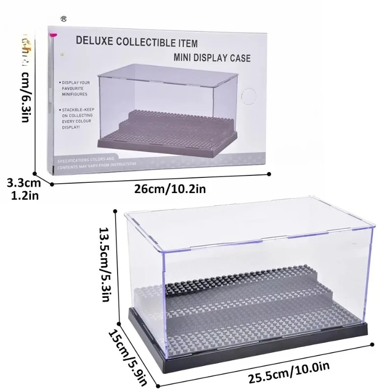 Dust-proof transparent cover mini little childe display box is suitable for small particle storage capacity holiday gifts.