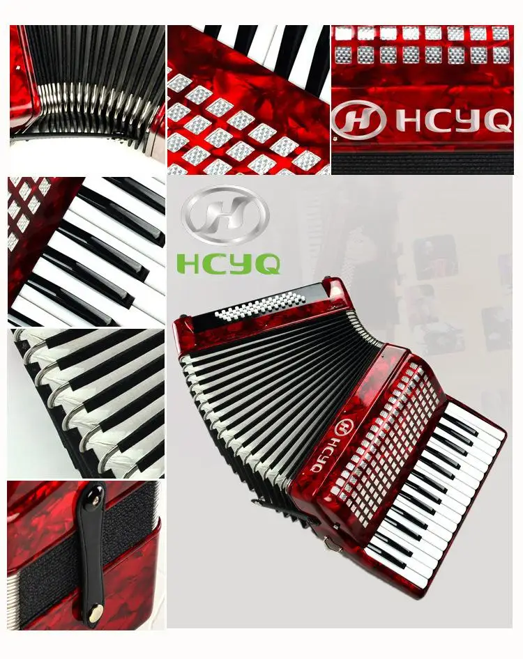 26 Keys 48 Bass Piano Accordion with Adjustable Straps Gig Bag Musical Instrument for Kids Beginners plastic keys