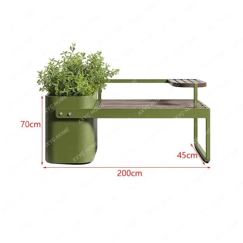 Square outdoor flower box seat combination casual creative simple custom commercial block partition seat combination