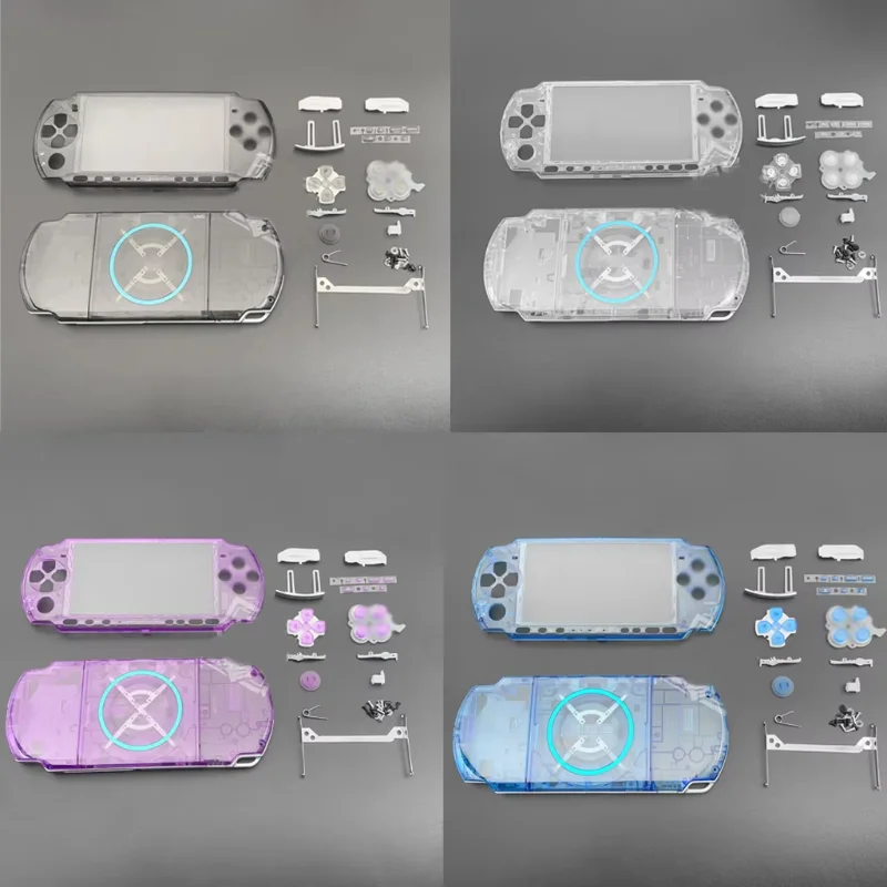 

For PSP2000/PSP3000 Replacement Housing Shell Transparent Full Housing Case Cover DIY Repair Parts Console Shell Replacement Kit