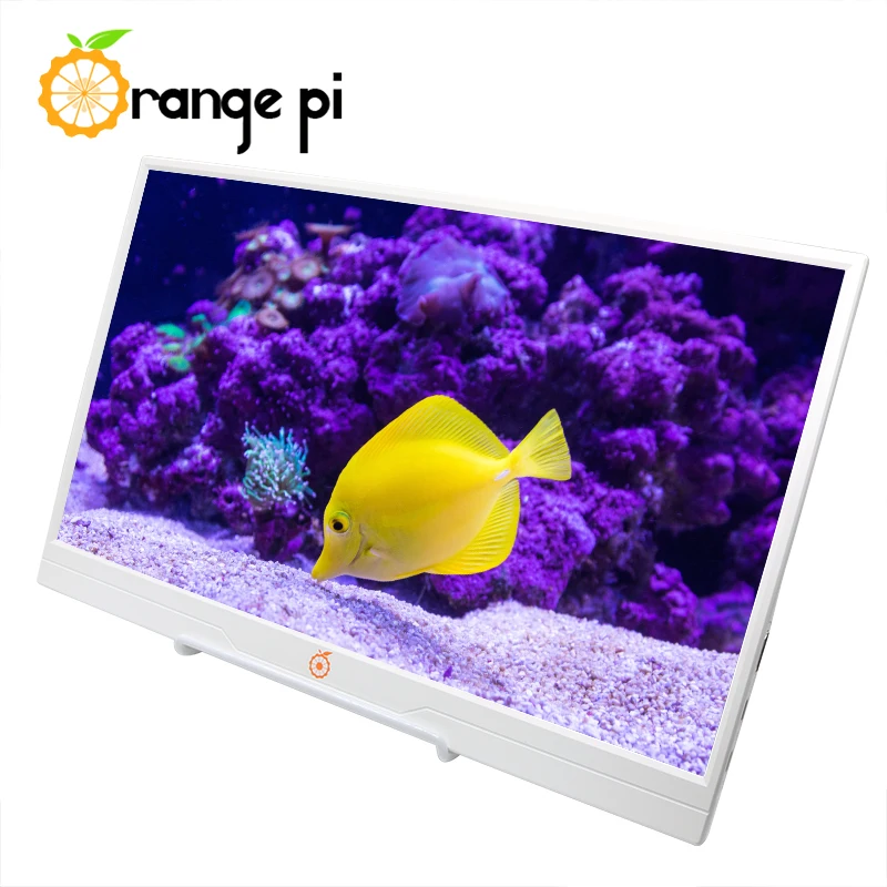 Imagem -02 - Oranje pi 14 Polegada Monitor Draagbare 1080p hd Resolutie Alto-falantes Duplos Multi-functionele Interface Ips Led Backlight Display