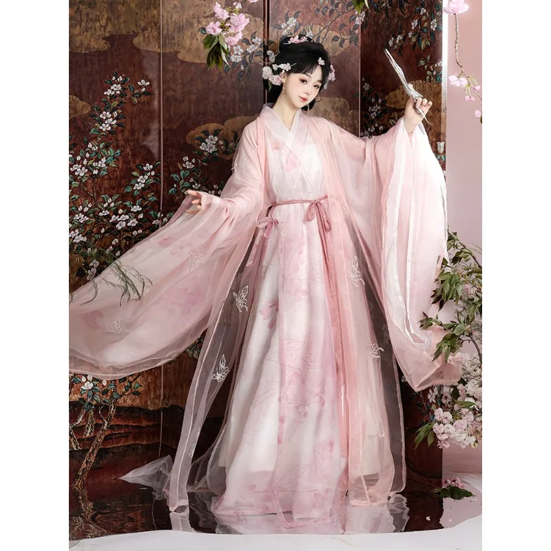 hanfu-para-mujer-ropa-tradicional-mejorada-de-verano-camisa-de-manga-grande-estilo-hada-cuello-cruzado-corte-recto