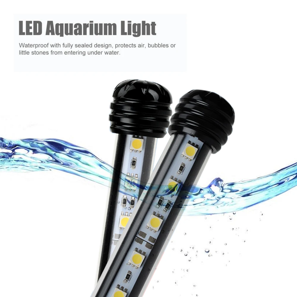 19Cm 29Cm 39Cm 49Cm 59Cm Fish Tank Light Bar Rgb Afstandsbediening Duiklamp 5050smd Plant Kweek Onderwater Verlichting