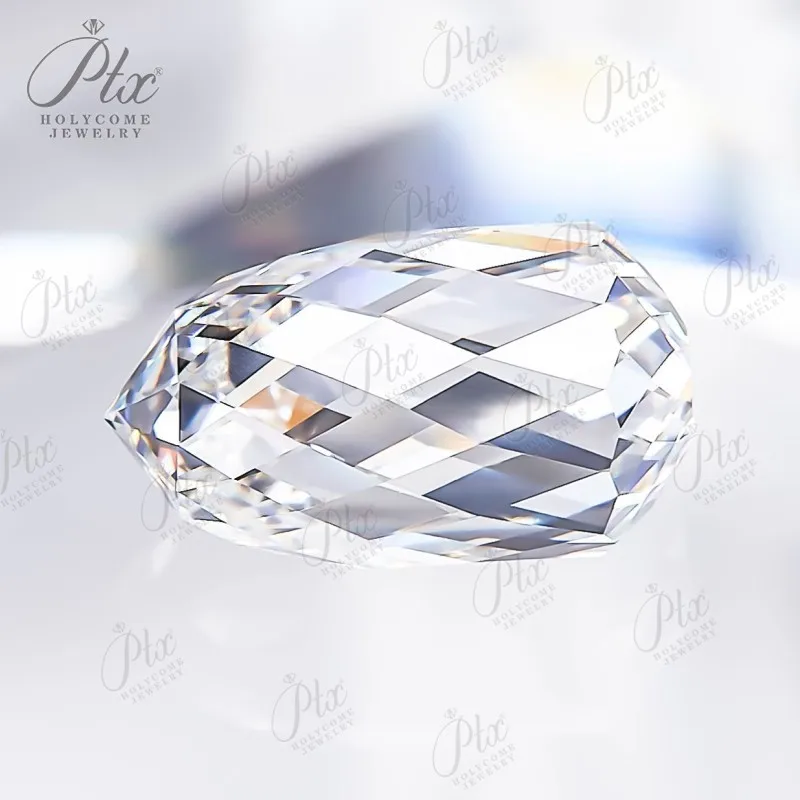 3.02ct Briolette شكل VS1 مختبر نمت الماس F اللون حبة الأحجار الكريمة IGI شهادة CVD HPHT مجوهرات قلادة صنع المواد الخام #2