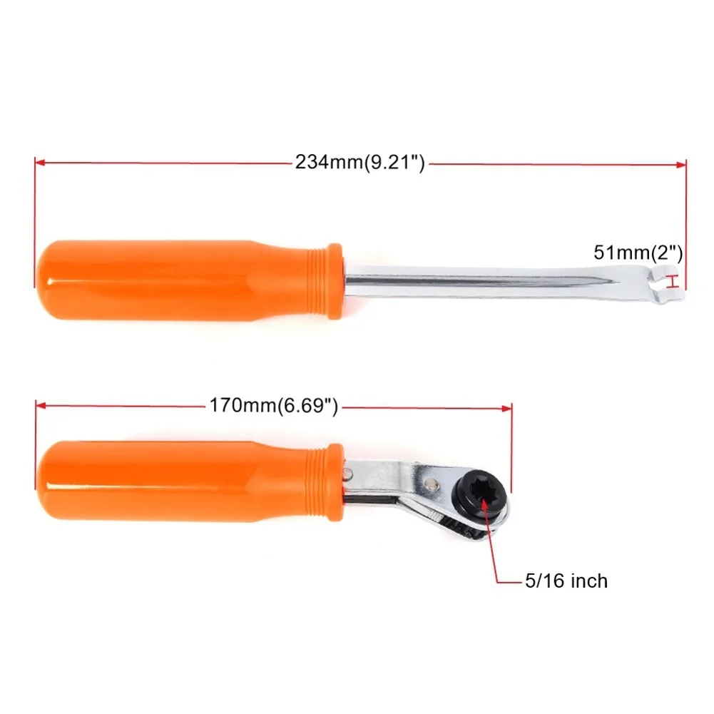 

5 16 7 16 9 16 Slack Adjuster Tool Truck Maintenance 4-piece Set Stainless Steel Construction For Heavy-duty Trucks