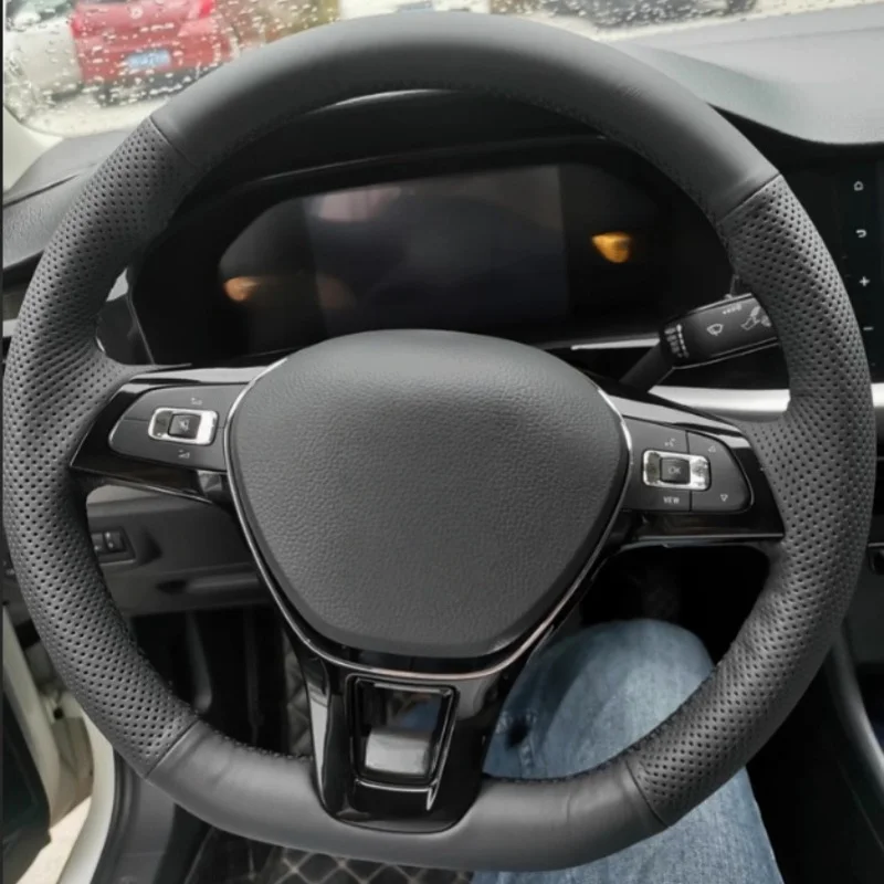 Funda de Volante de Microfibra Personalizada para Golf 7 Mk7 Touran Up Passat B8, Cubre Volante para Volkswagen Jettaus