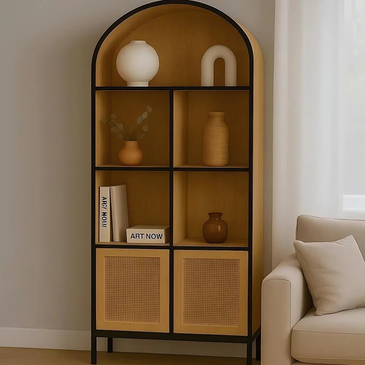 # WNordic Sideboard Wood Rattan Locker Living Room Tea Cabinet Simple Modern Porch Cabinet Small Apartment Storage Sideboard