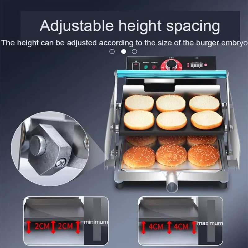 

Best Price Hamburger Bun Maker Bread Heater Manufacture Automatic Hamburger Toasting Machine Heating Fast Easy To Use