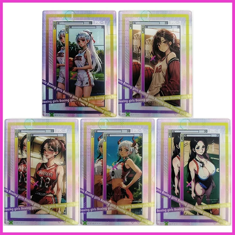 

Anime Goddess Story Rare PK Refractive Flash Cards Asuka Langley Soryu Yamato Toys for boys Collectible Cards Birthday Gifts