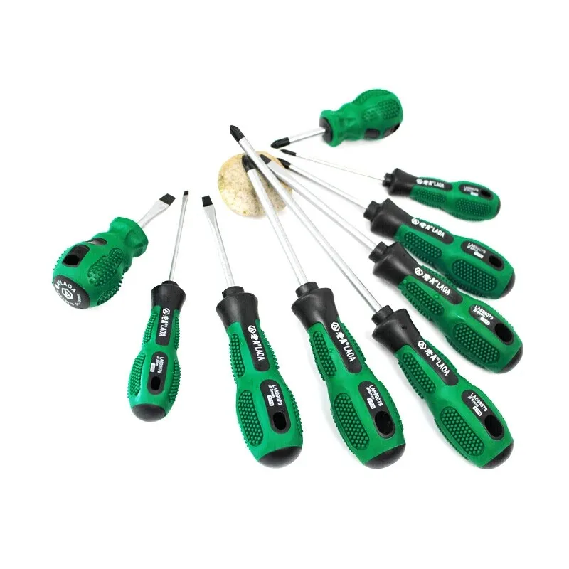 6PCS/9PCS Screwdrivers Set Cr- V Screw Driver Slotted and Phillips Screwdrivers Hand Tools Kit