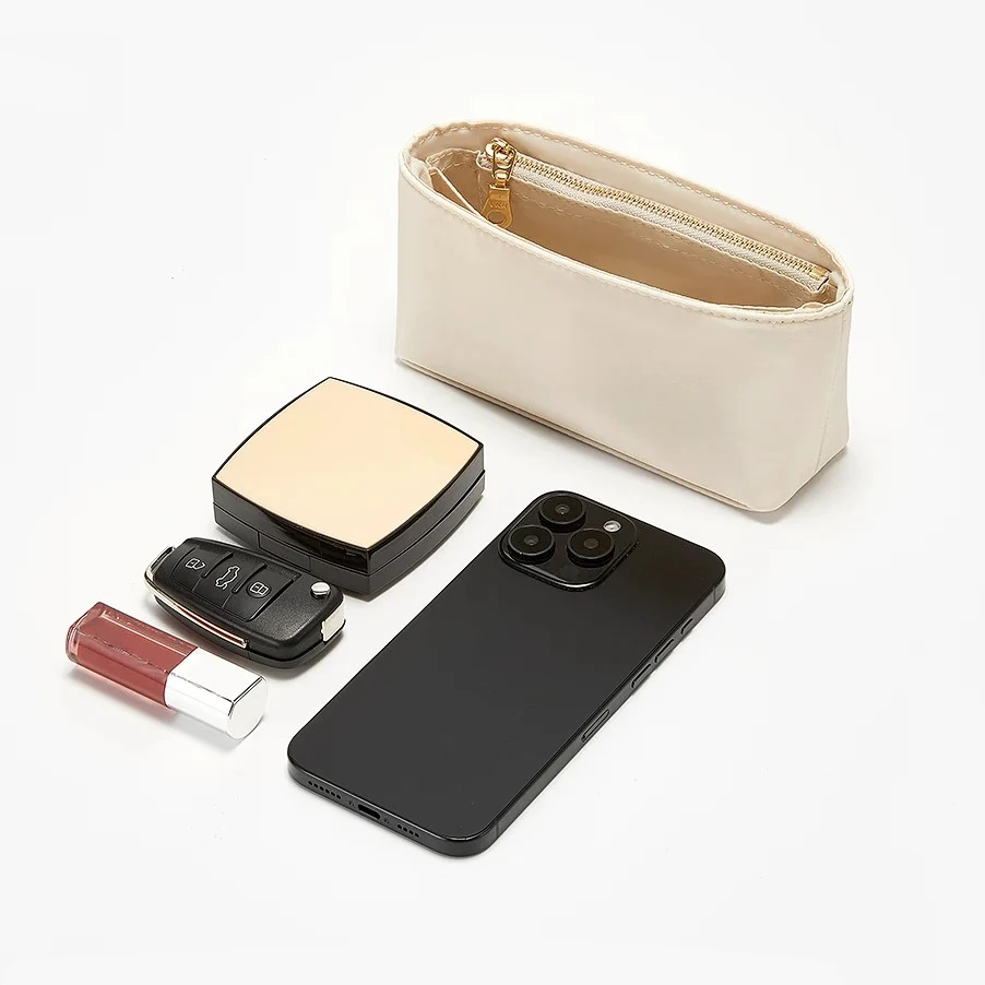 Nylon Organizer Set Insert For Handbag For Longchamp Mini Tote Bag Without Punching Bag Strap Leather Bag Accessories