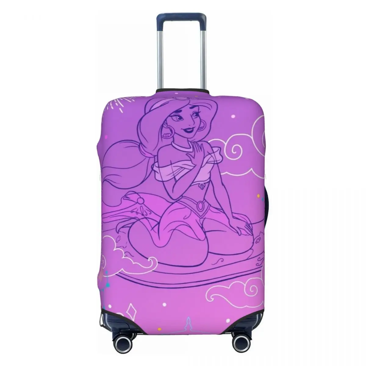 

Custom Funny Cute Cartoon A-Aladdin Luggage Cover Protector Dust Proof Travel Suitcase Covers