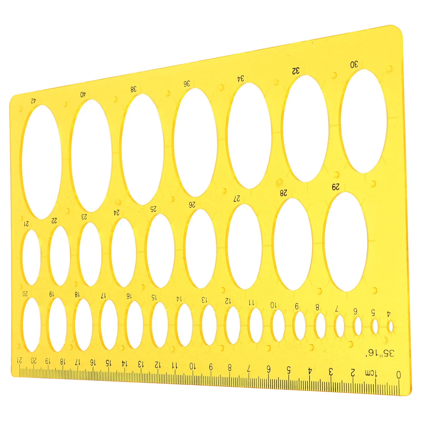 Ellipse Drawing Templates Transparent Plastic Draft Rulers for School Office Architecture Measurement Tool Drawing Templates