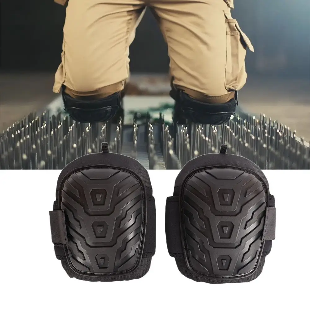 Double Strap Design Sports Knee Pad Heavy Duty Comfortable Knee Protection Pad Waterproof Anti-Slip Labor Protective Gear