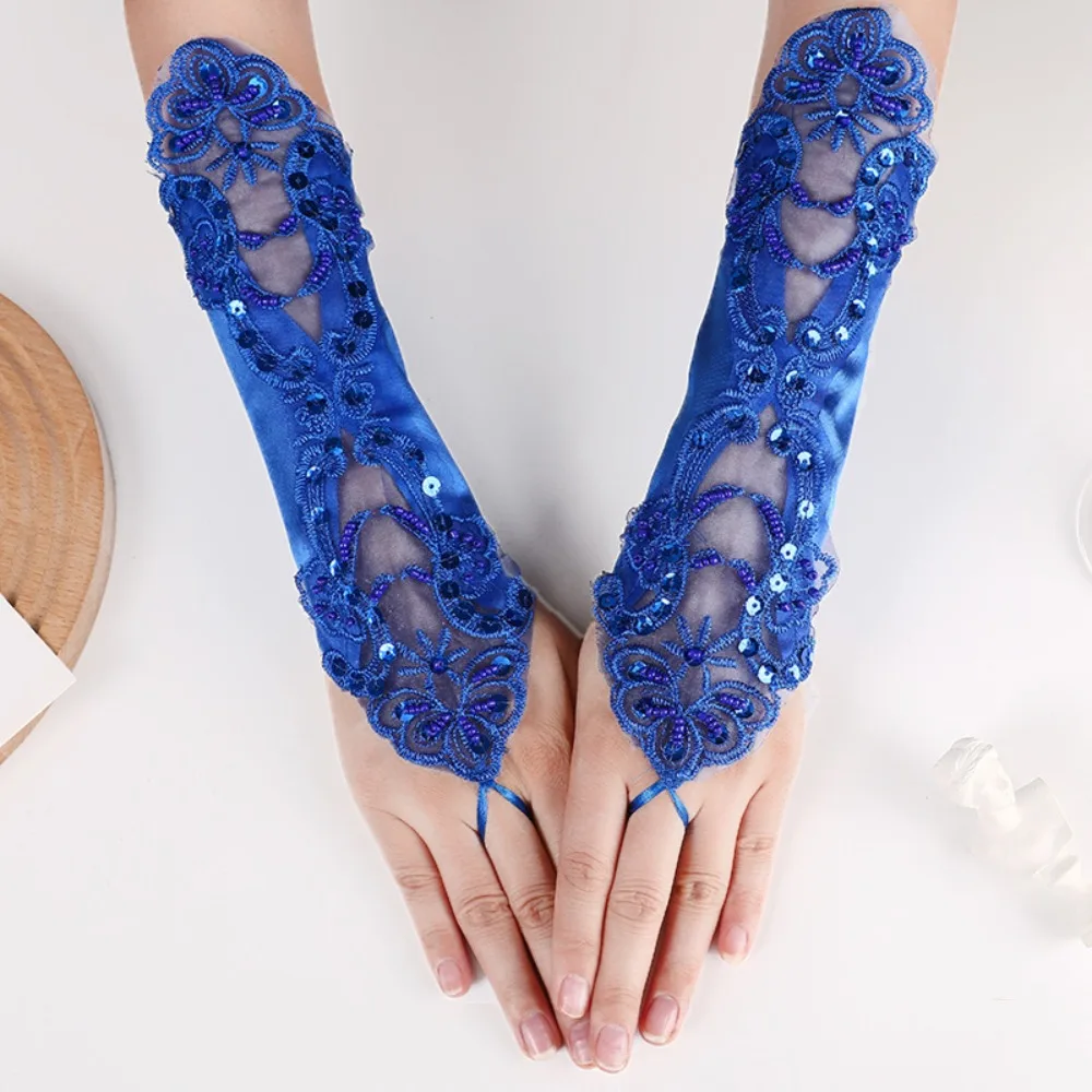 2024, праздничное платье, кружевные перчатки, аксессуары для одежды, свадебное платье со стразами, варежки, элегантные сексуальные свадебные перчатки для вечеринки