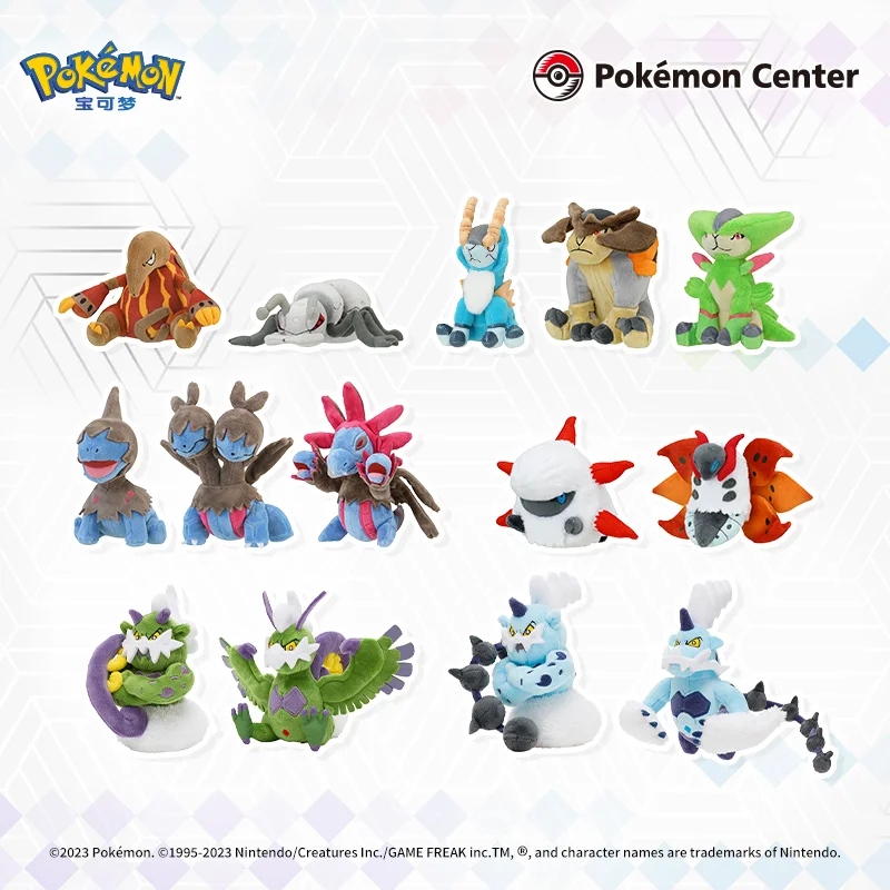 

Официальная лицензированная плюшевая игрушка Pokémon: Hydreigon & Volcarona Unova Region, мягкие куклы размером с ладонь, коллекционный подарок