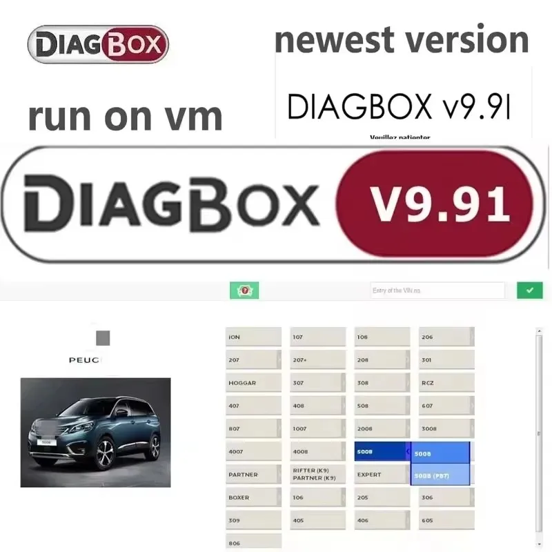 New Lexia3 Diagbox V9.91&V9.68 diagnosis V7.83 PP2000 V48/V25 For Citroen/Peugeot Car Diagnostic Tool Software Link U-disk