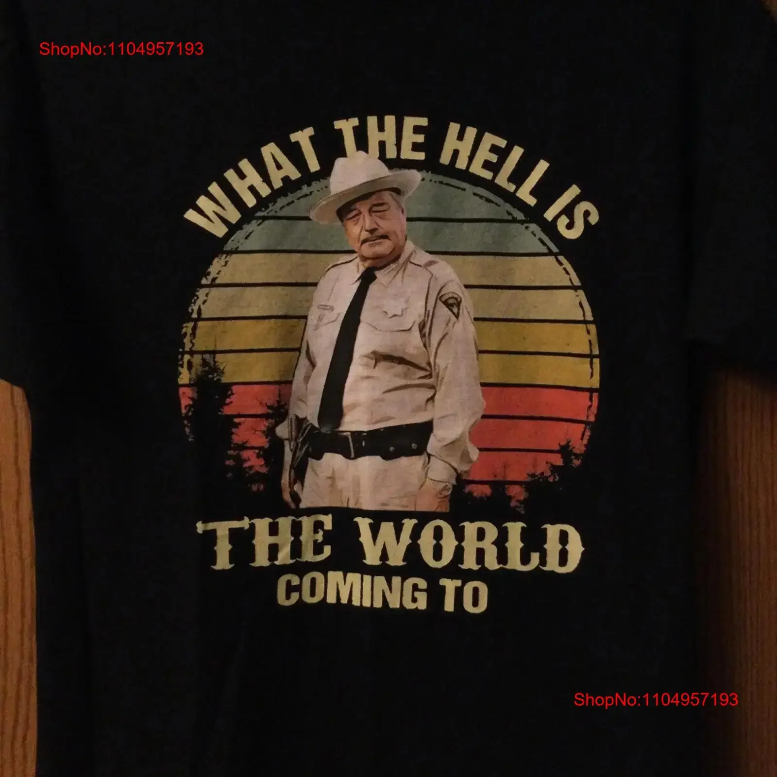 Jackie Gleason Smokey The Bandit Buford T Justice Black Shirt XL vintage Washed streetwear Top For Everyday Wear Comfortable
