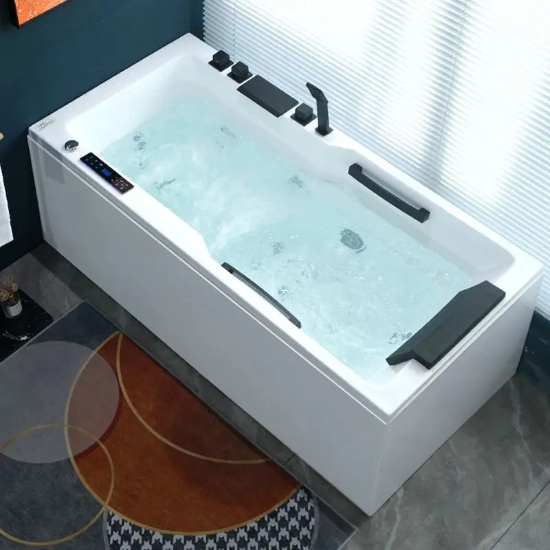 Acrylic bathtub small apartment with constant temperature heating single bath bathtub B & B