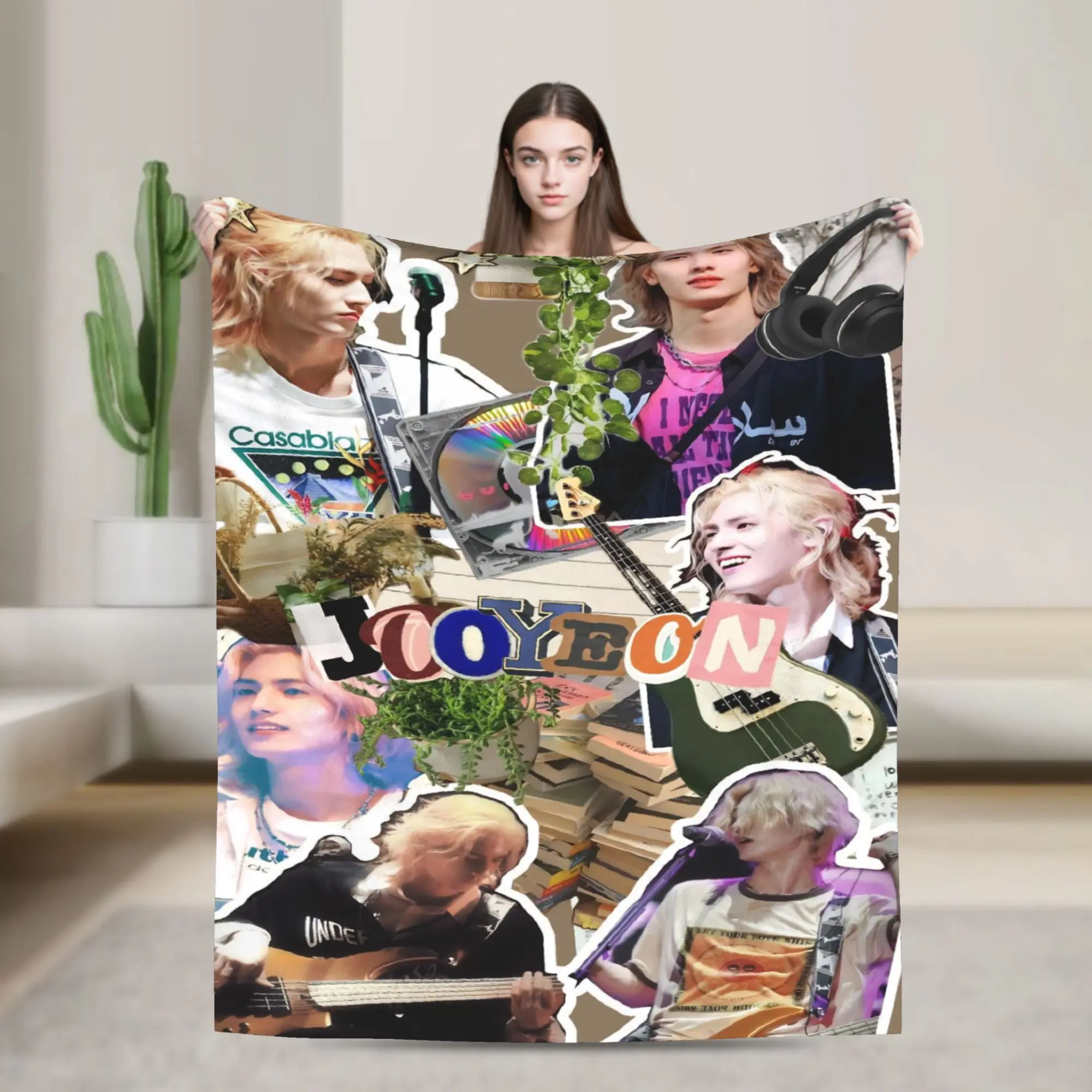 South Korean Rock X-Xdinarys H-Heroes Plush Blankets  Fashion Throw Blanket for Home 150*125cm Bedspread
