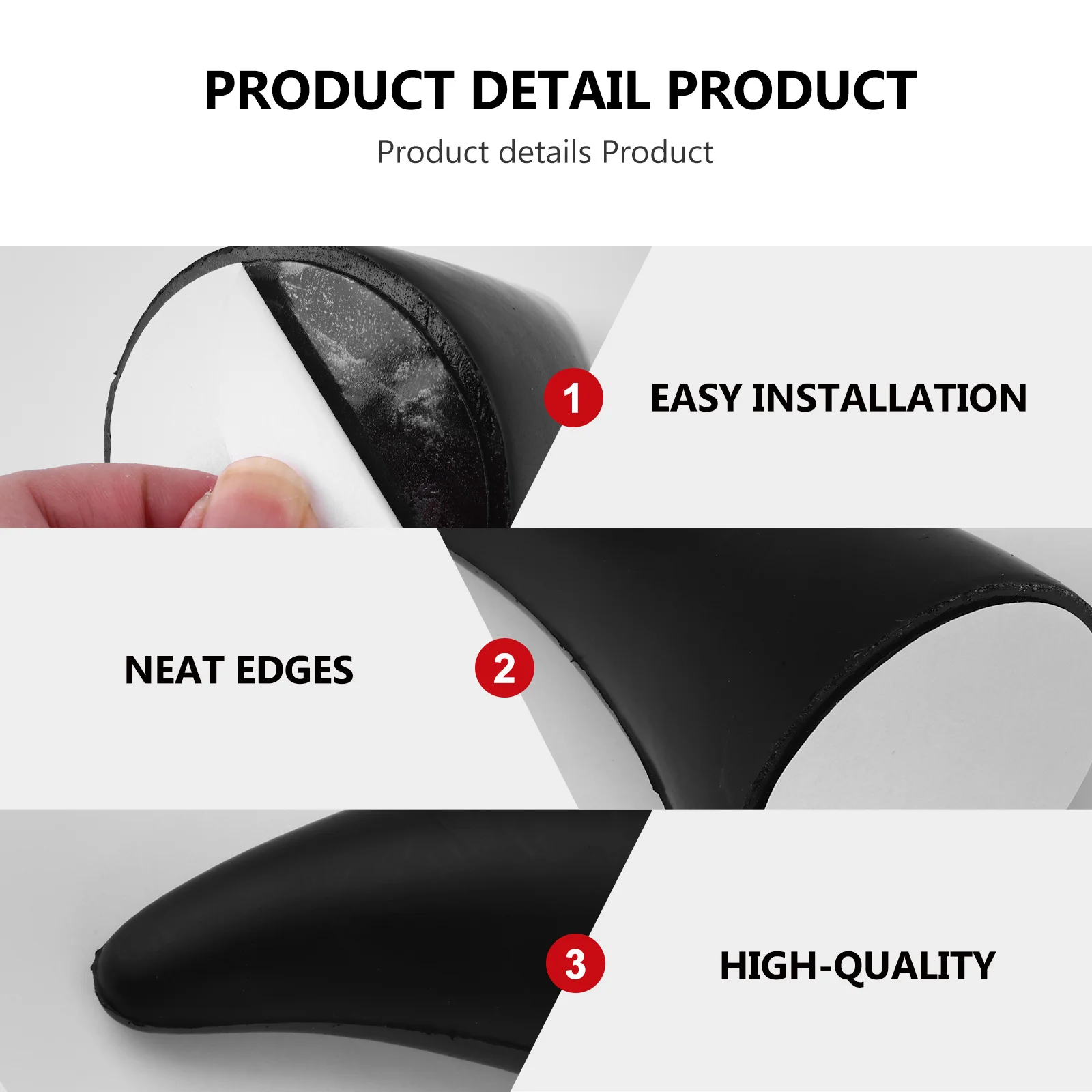 

2 pcs 3D Car Styling Devil Horns Weatherproof Bumper Anti-Collision Artifact Durable Decoration For Vehicle Protection Auto