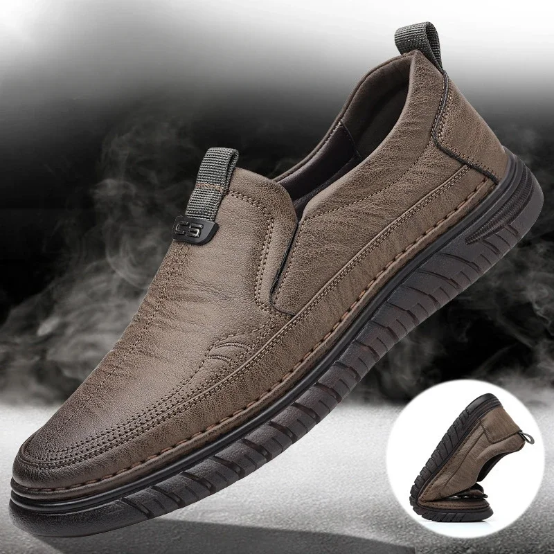 

High Quality Outdoor Comfortable Fashion Soft Classic Driving Non-slip Flats Moccasin Handmade Men Cowhide Leather Casual Shoes