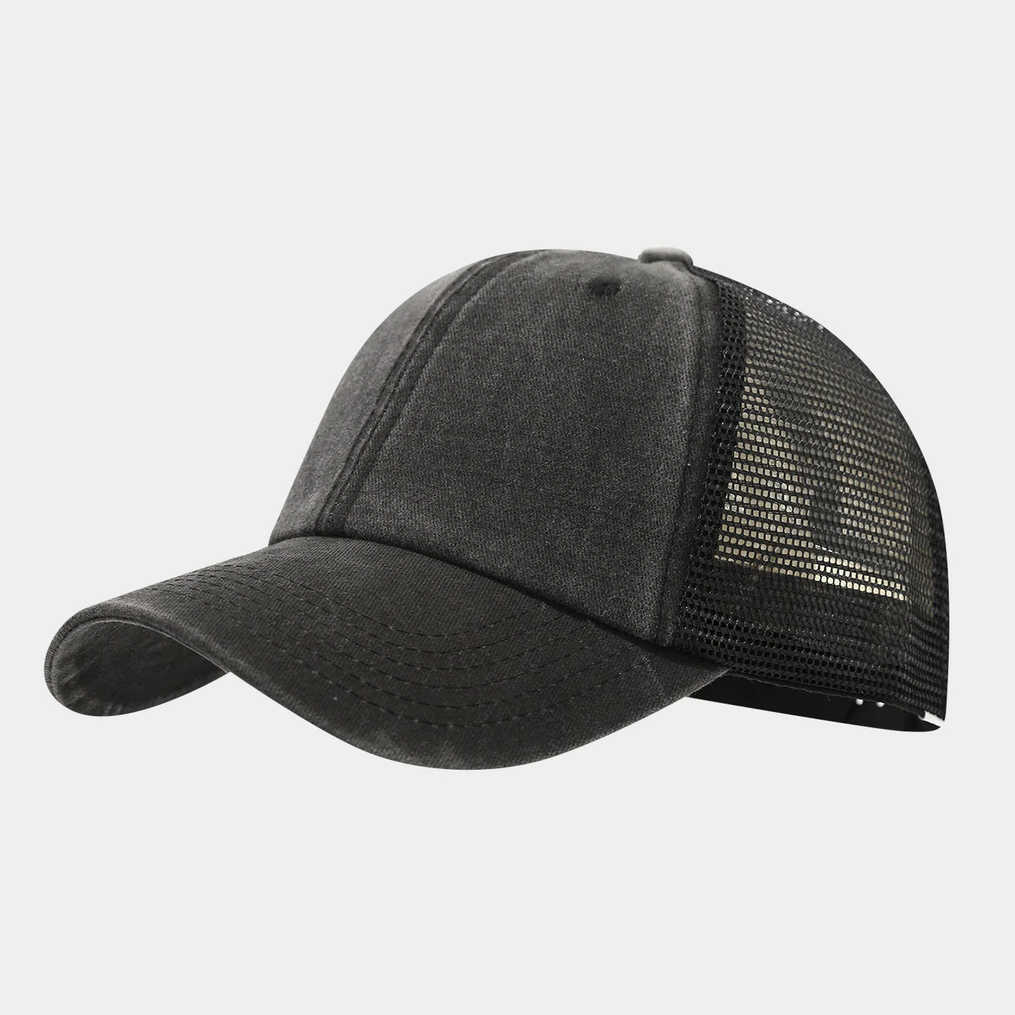 Customized Printed Logo Retro Solid Color Five Piece Duck Tongue Caps Men And Women Outdoor Mountaineering Sunshade Baseball Hat