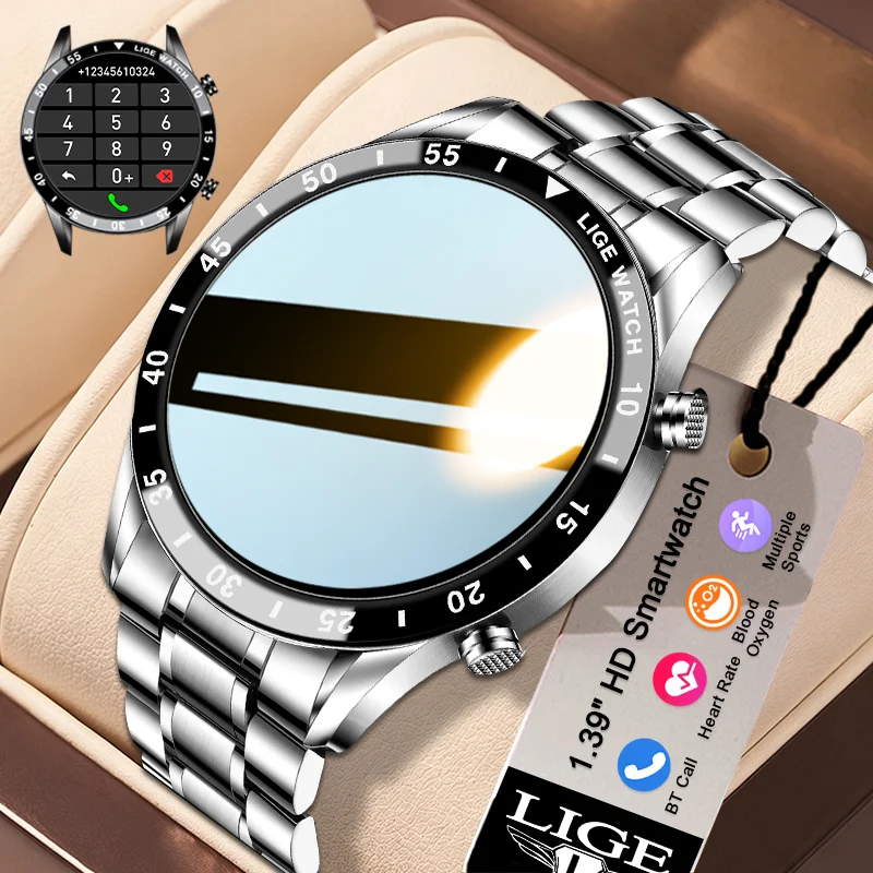 Luxury Watch Hd - LIGE Orologio Intelligente Classico da Uomo,