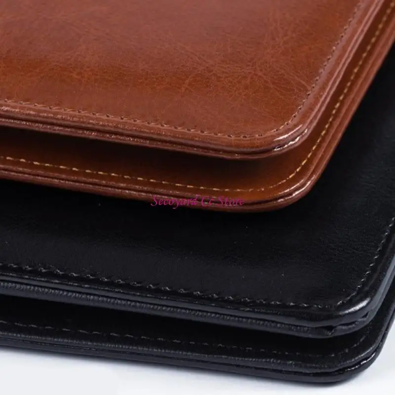 

N3UC Conference Polder Кожаная папка обмена буфером обмена Организаторы документов с мульти карманной эластичной ручкой с