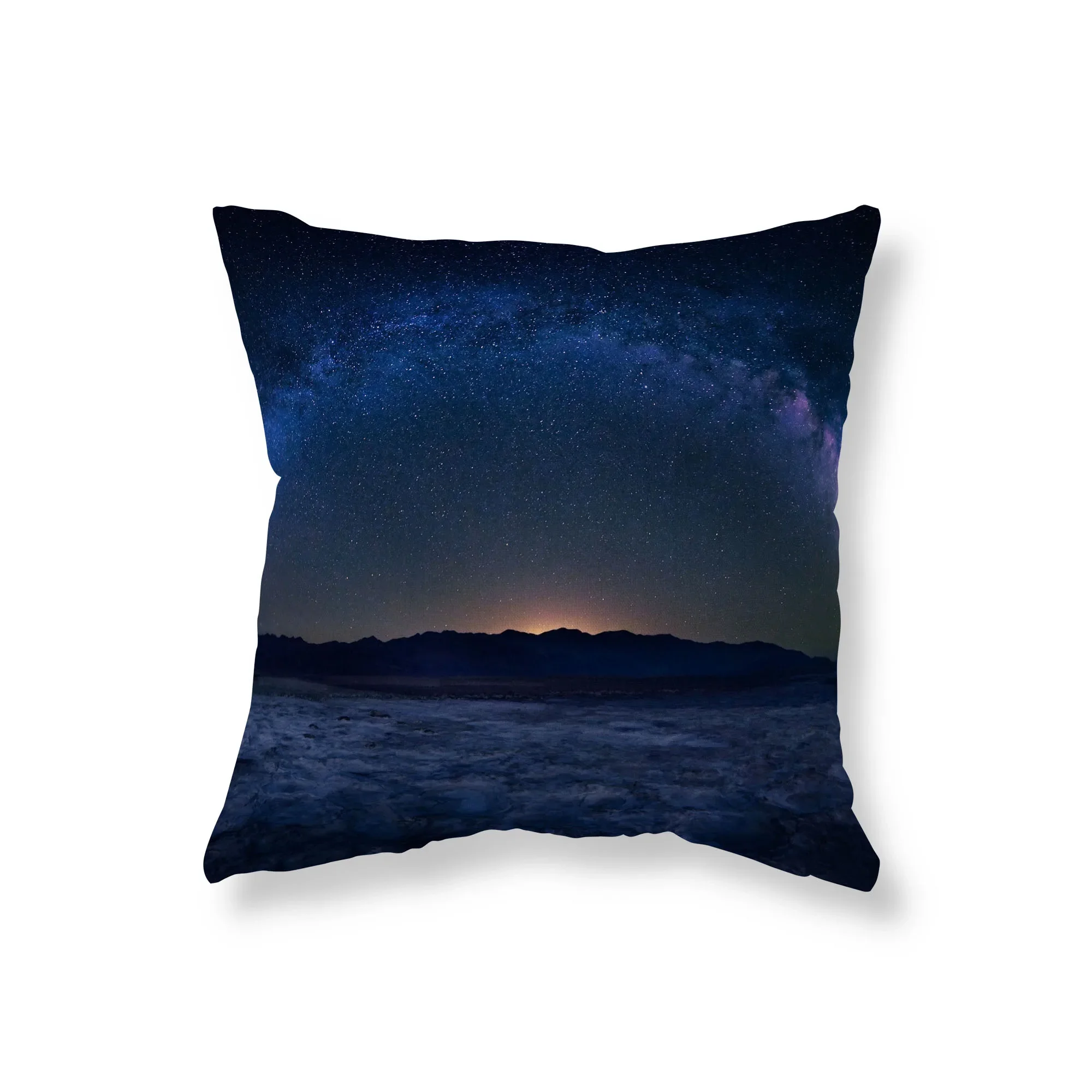 Aurora Star Landscape Poszewka na poduszkę Sofa Samochód Dekoracyjna poduszka na krzesło Pokój Estetyka Wystrój domu 45x45cm