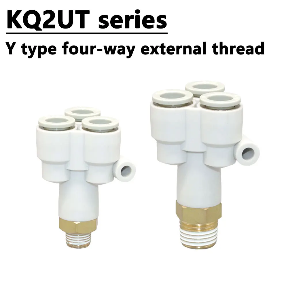 

Пневматический фитинг Y-образный с наружной резьбой, 1 вход, 3 выхода, 4-ходовой, для трубок 4, 6, 8, 10, 12 мм, резьба M5, 1/8", 1/4", 3/8", 1/2", быстрое подключение