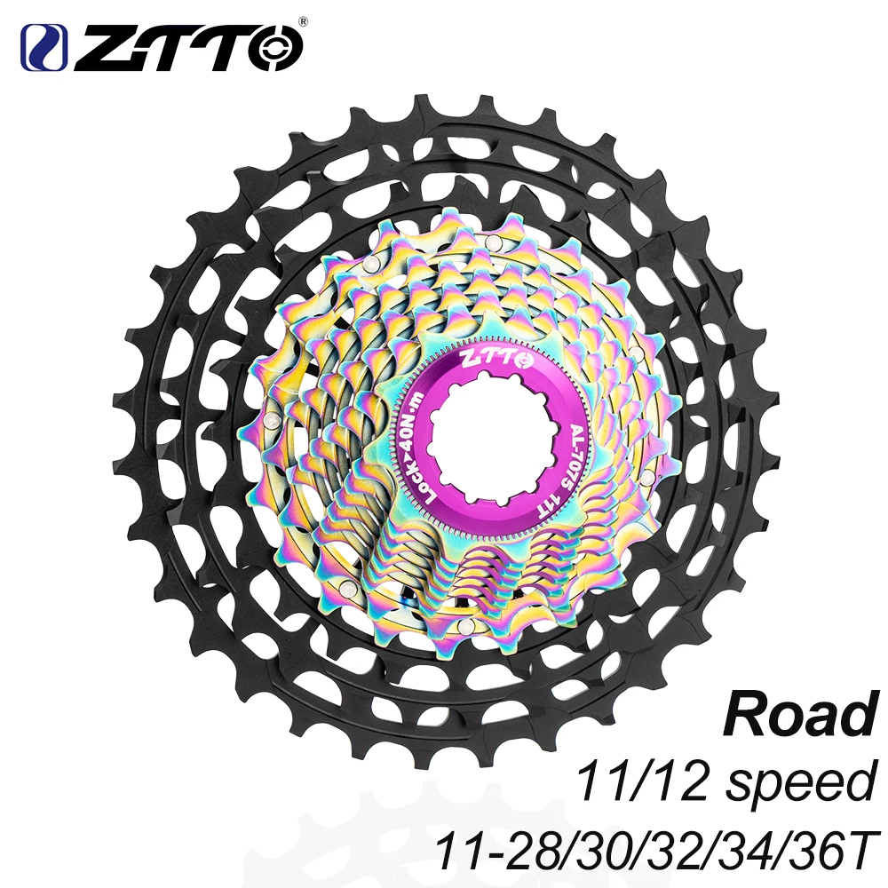 ZTTO Ultralight 11/12 Speed Road Bike Cassette 11s 12s 11-28/30/32/34/36T ULT Sprocket Freewheel 112g~146g 11V 12V Gravel K7 HG