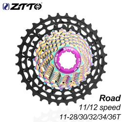 ZTTO Ultralight 11/12 Speed Road Bike Cassette 11s 12s 11-28/30/32/34/36T ULT Sprocket Freewheel 112g~146g 11V 12V Gravel K7 HG