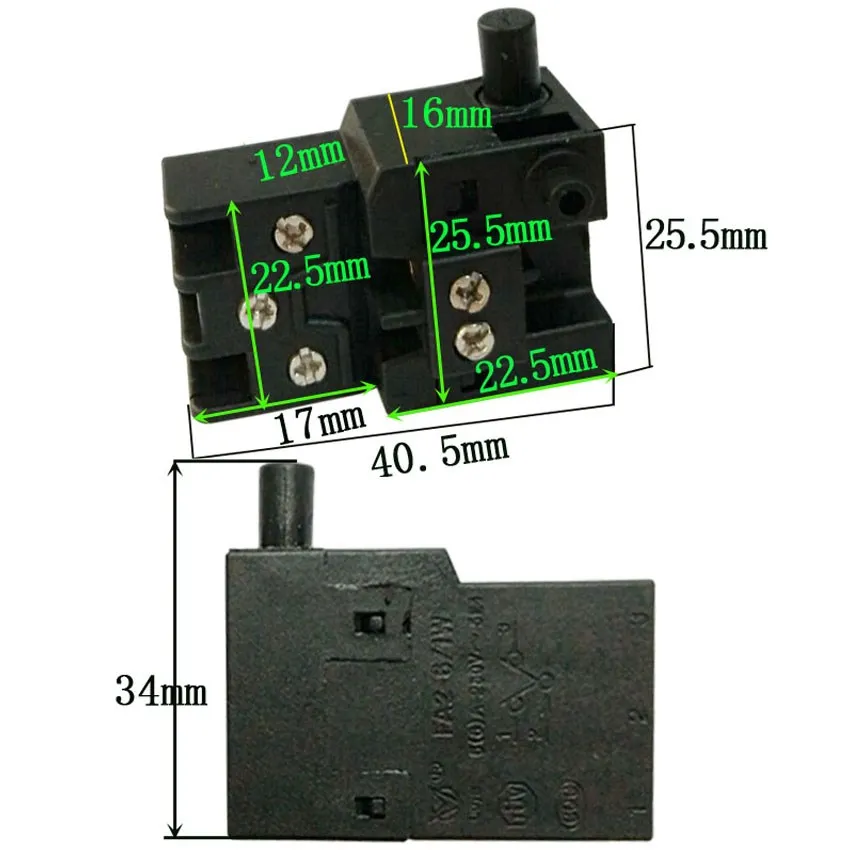 Switch 651923-1 Replace for MAKITA 5903R 5103R 5143R UC3530A UC4030A LS1013 LS1013L LS1040 LS1040F LS1214 LS1214L LF1000 TG70B