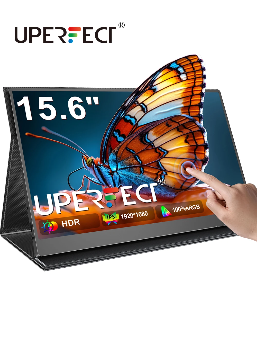 

UPERFECT 15.6" Touchscreen Portable Monitor 1080P USB-C External IPS 10-Point Touch Display For Xbox Samsung Huawei OnePlus