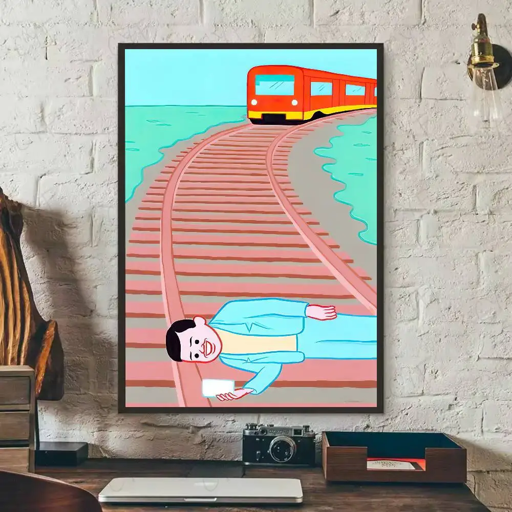 جوان كورنيلا زونزو كاريكاتير ملصق فني معرض يطبع ذاتية اللصق ديكور المنزل الديكور صور مطبوعة للحوائط ملصق غرفة المعيشة