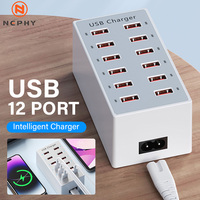 Multi USB Charger Station Dock 12 Ports Wall Desktop Power Adapter Base For Apple iPhone iPad Samsung Laptop EU US UK AU Plug