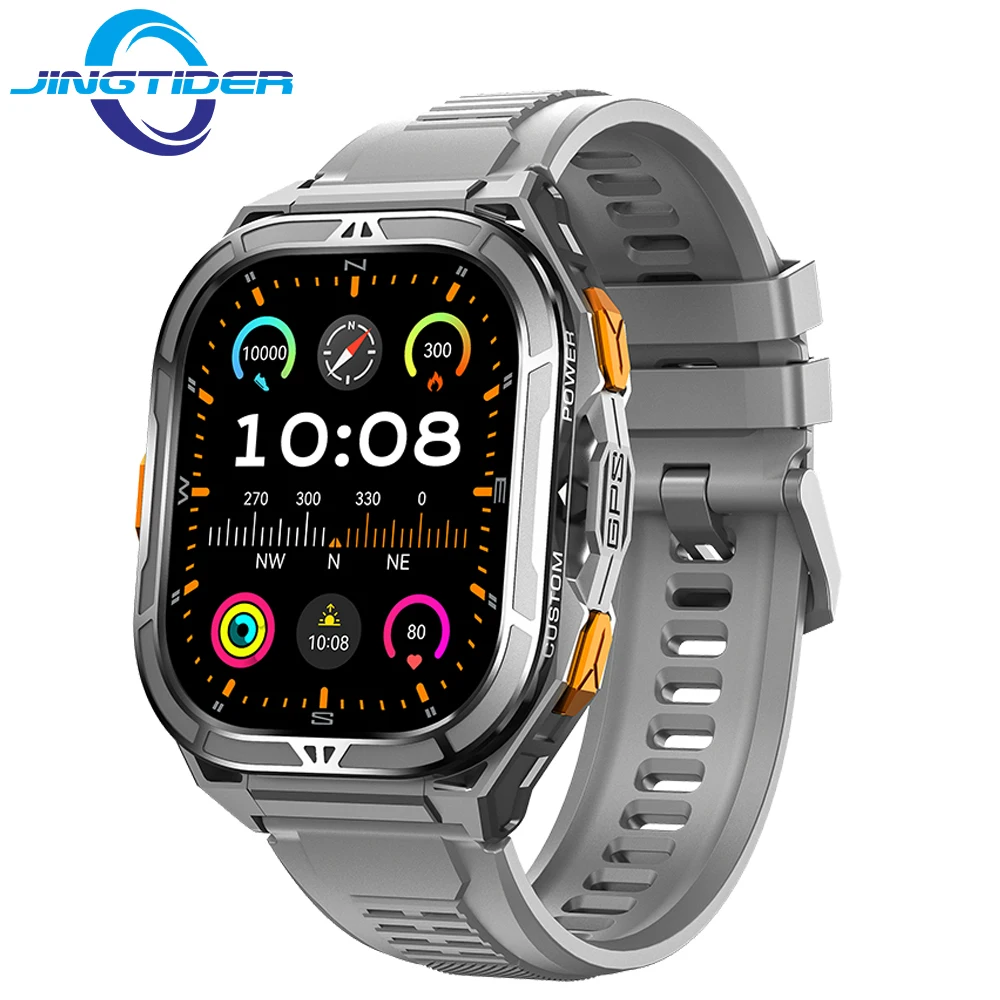 

X5 GPS Sports Smart Watch 2026 For Men Women 1.96" AMOLED Compass 5ATM Waterproof Health Monitoring Outdoor Military Smartwatch