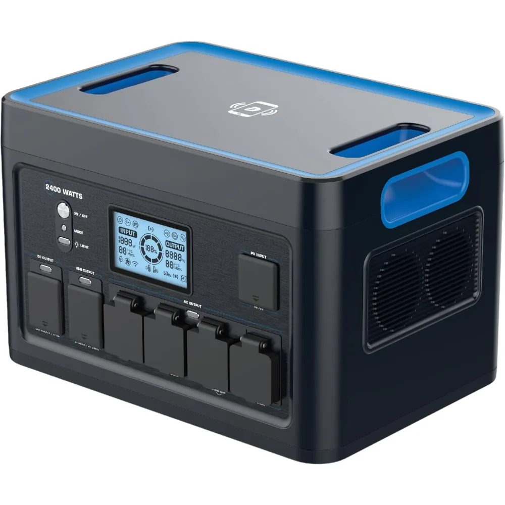 

Портативная электростанция 2400 Вт, 4800 Вт, пик, 2048 Втч, тихий солнечный генератор, легкий домашний резервный раствор, по индивидуальному заказу