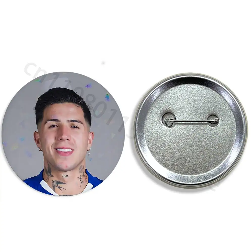 E-Enzo fernandez 32/44/58mm Handmade Pins Round Brooch Badge Backpacks Clothes Jewelry Gifts