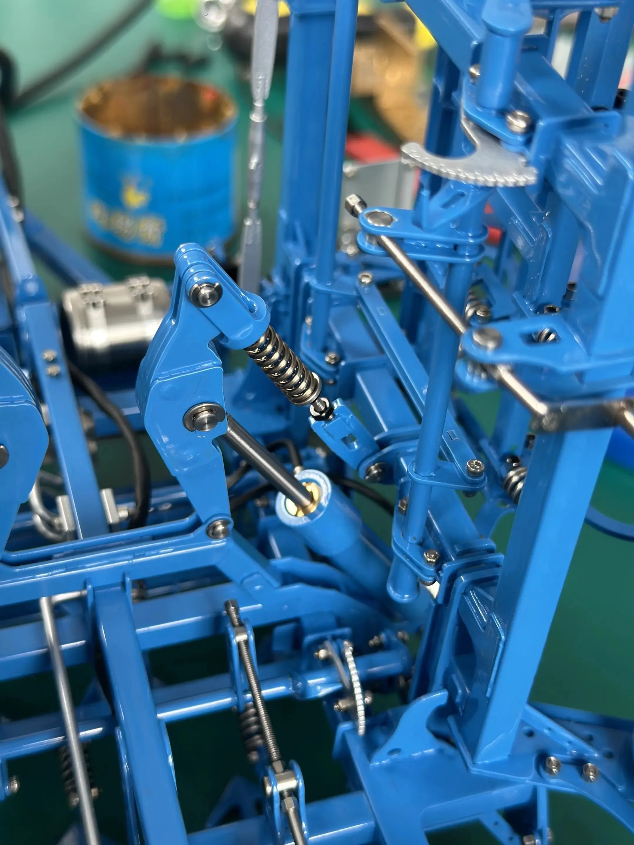 

Gift 1/14 LESU K500 RTR Metal Hydraulic RC Tractor Machine Farmet Kompaktomat Radio Truck Cars Toys Hobby Electric Plow for Boys