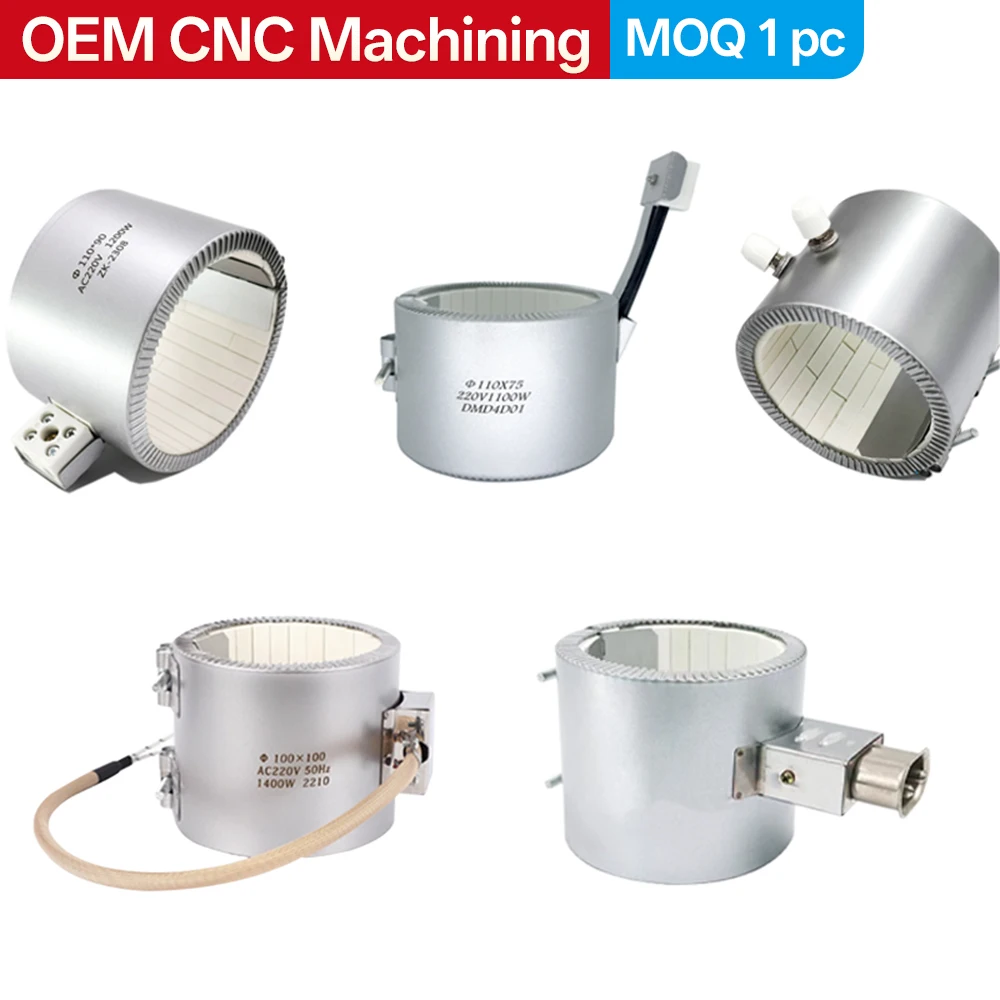 Custom High Quality Stainless Steel Ceramic Band Heater 120V 240V 380V Energy Saving Heating Ring 130mm for Plastic Extruder