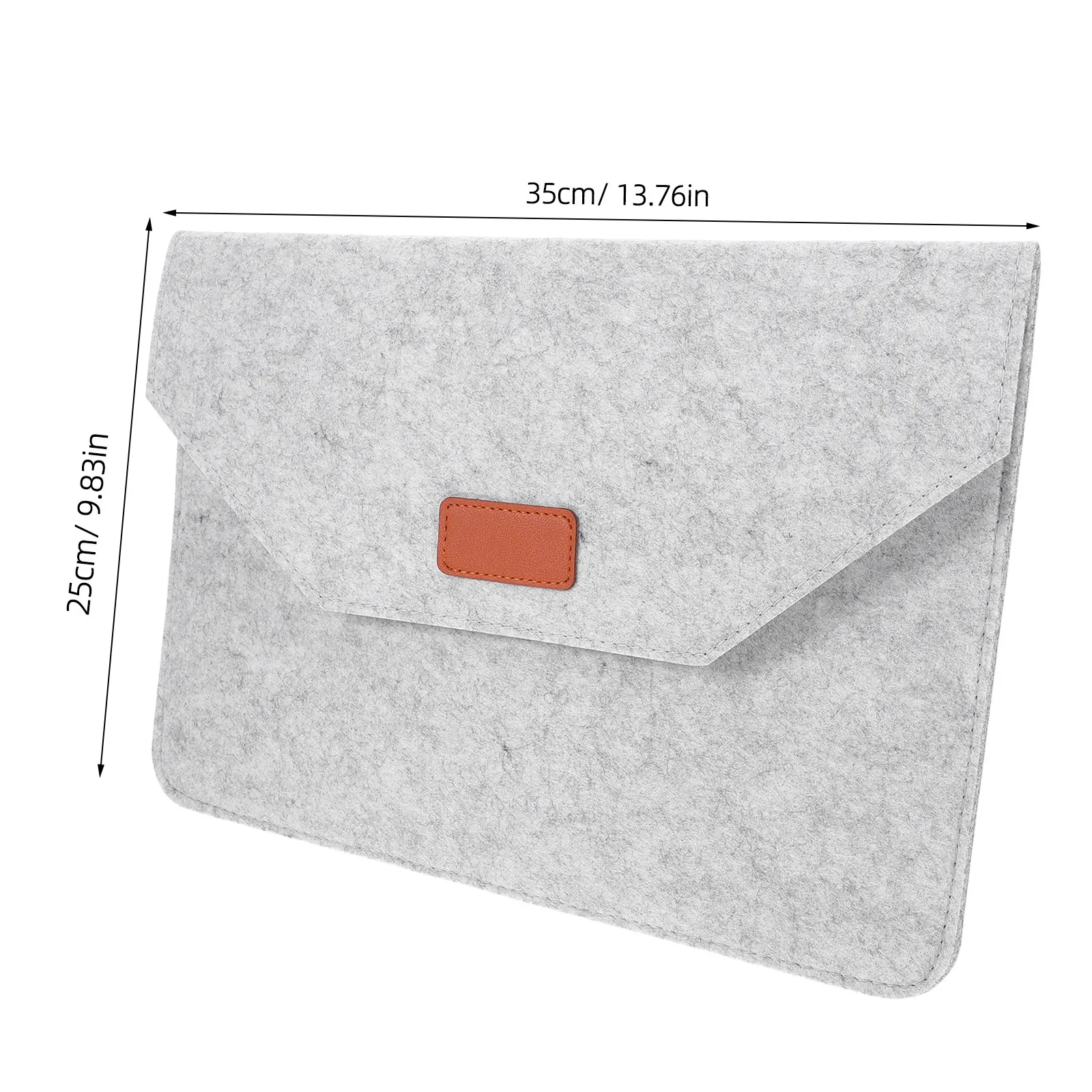 1Pcs Premium Felt Laptop Bag Compact Slim Design Wear Resistant Shock Absorbing Inner Sleeve for 13.3 Inch Laptop Notebook