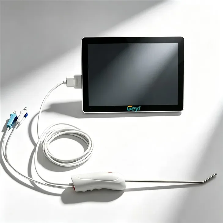 Geyi 15Fr 12.6 Fr Single-use Digital Flexible Hysteroscope Disposable Hysteroscope