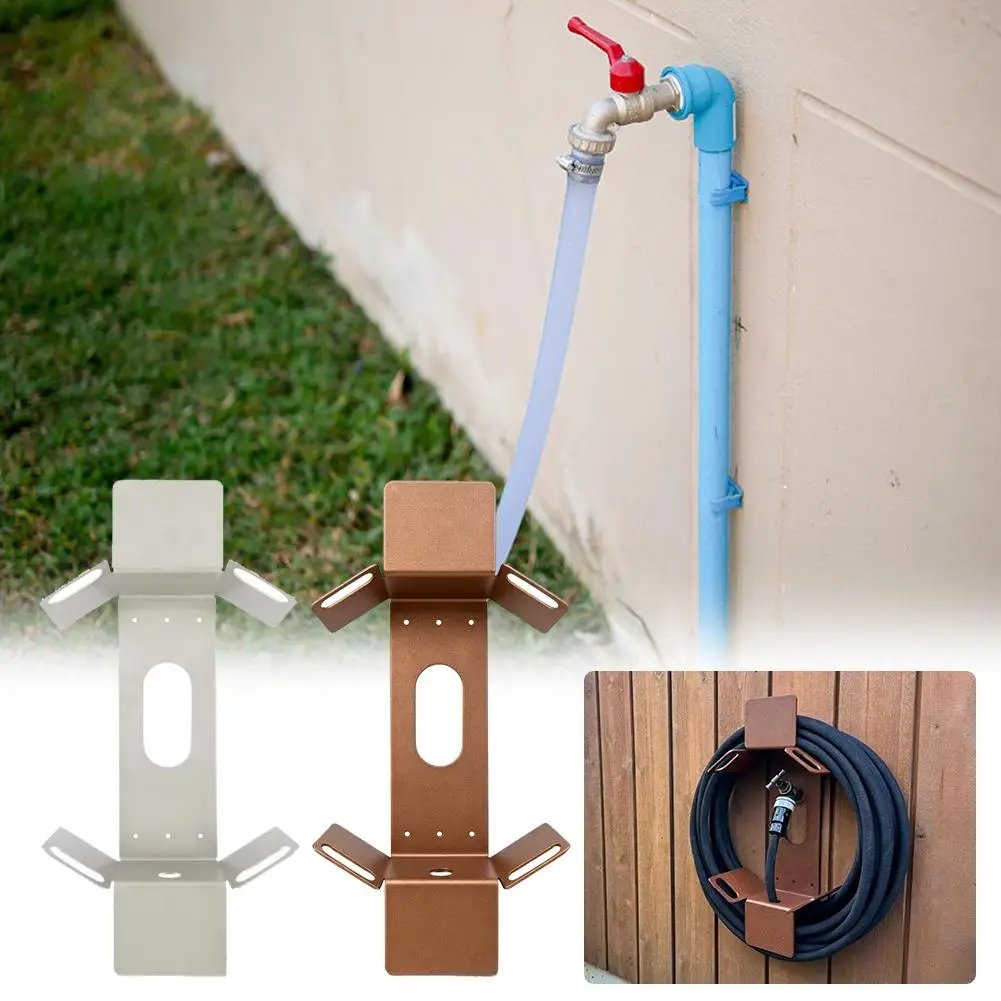 Detachable Wall‑Mounted Garden Hose Rack Wide Support Hose Organizer For Yard Garden Garage Shed Storage Garden Watering Accesso