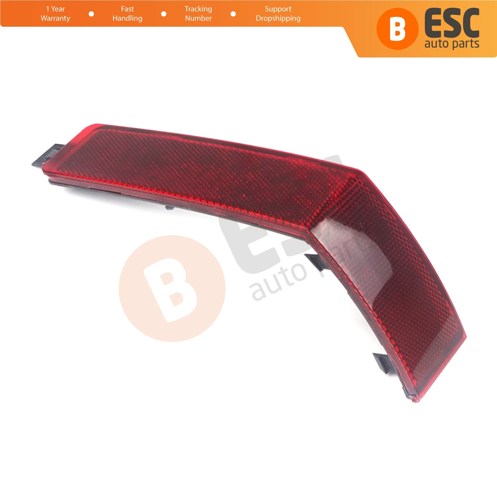 

ESP1078 Rear Bumper Reflector Light Tail Stop Lamp Cover Red Color LEFT 7C0945105 For VW Crafter MK2 SY SZ 2017-ON E-Crafter